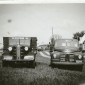 Vognmand Henry Skindbjergs lastbiler i 1950'erne.